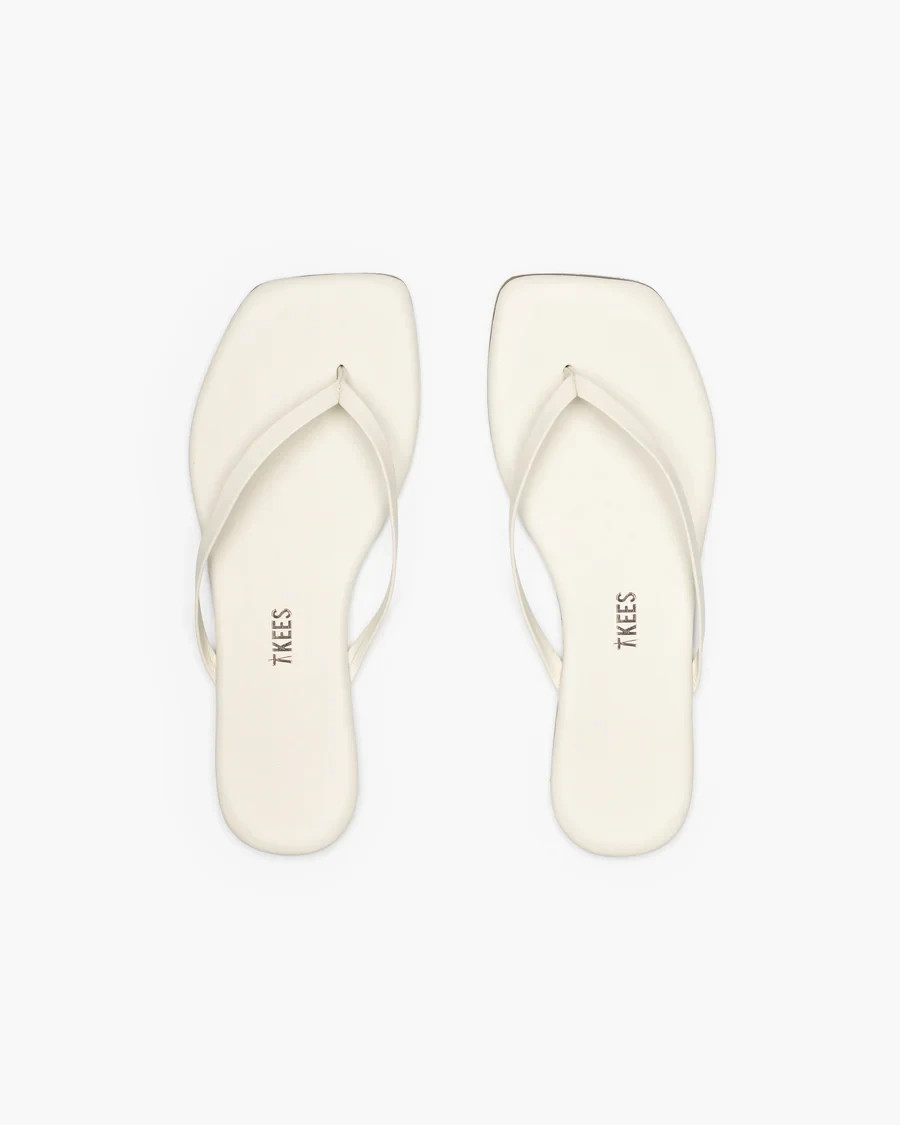 $75 TKEES Square Toe Lily | Cream | 8