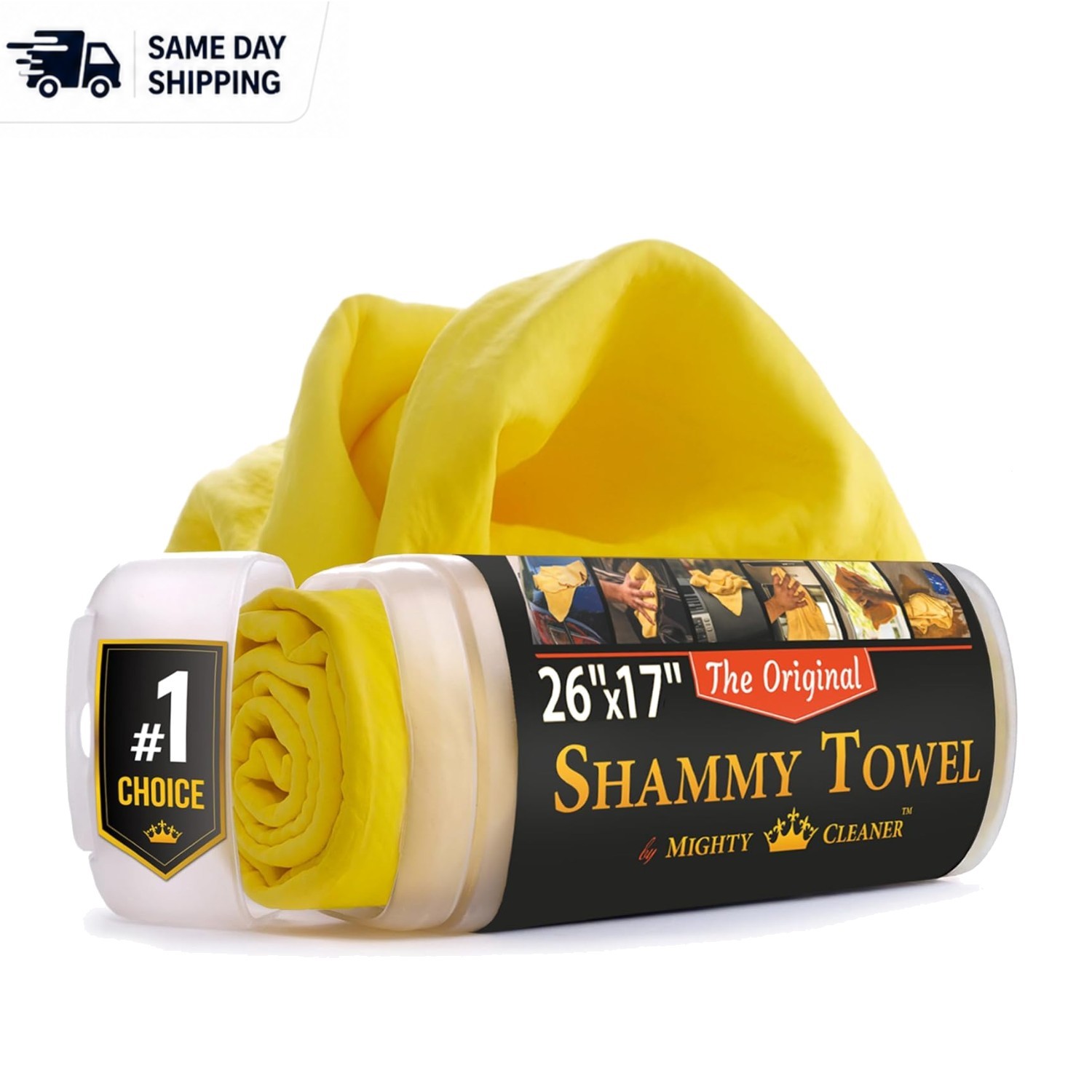 Deluxe Scratch-Free Car Drying Towel - 3 Pack Set, Soft PVA, Machine Washable