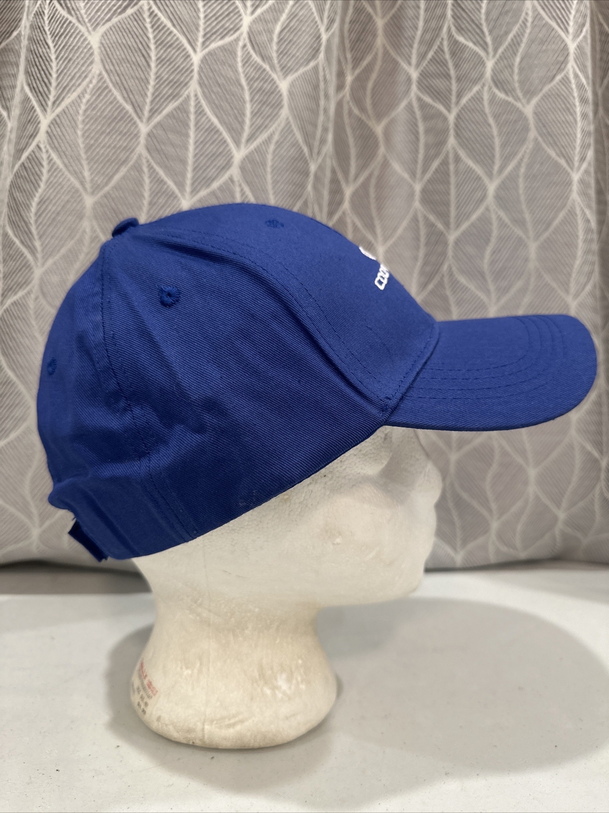 Cooper Tires White on Royal Blue Hat Cap Hook Loop EUC