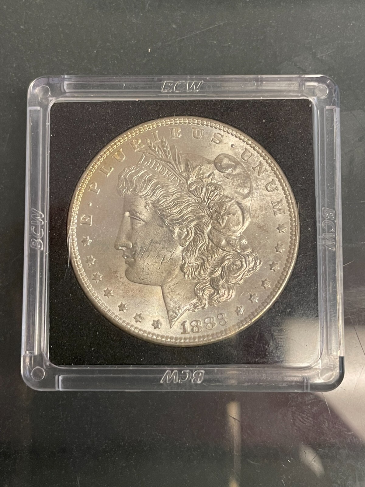 1883 Morgan Dollar Brilliant Uncirculated Condition Minted in Philadelphia