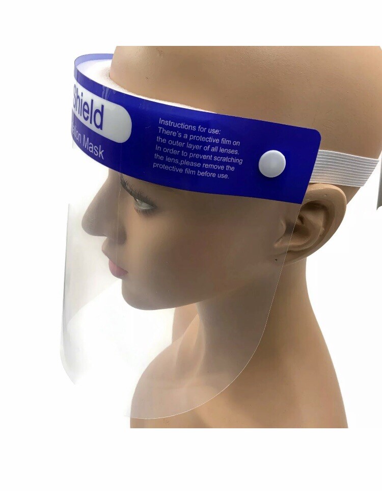 2 Pcs face shield clear visor