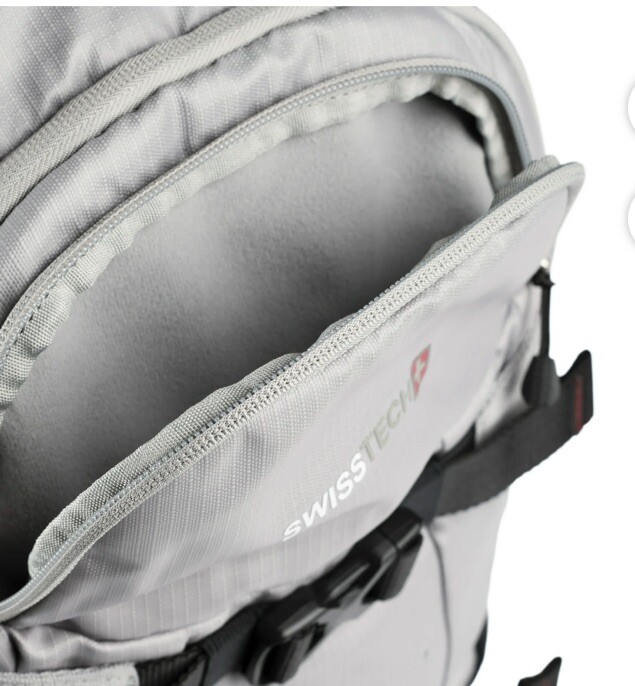 Swiss Tech Unixes 20 Liters Compressor Backpack For School Or Work Grey New