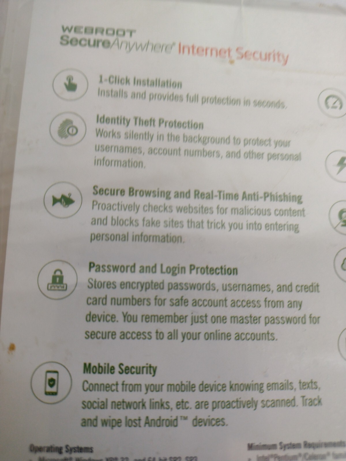 Webroot Secure Anywhere Internet Security Windows 10 Compatible 3 Devices KEY
