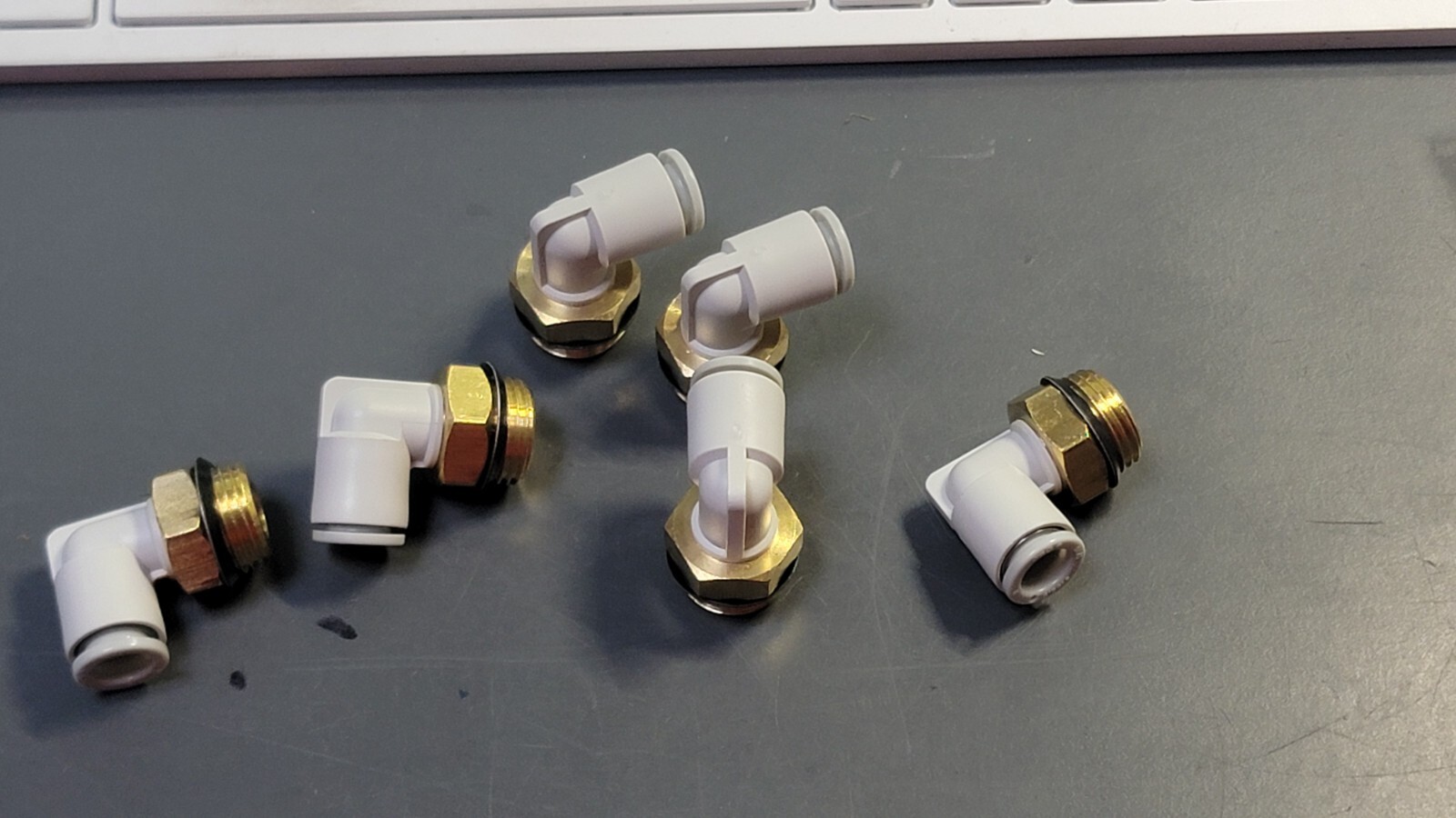 SMC KQ2L08-U03A FITTING, 5/16 MALE ELBOW (LOT OF 6) NEW FREE SHIP LOC SS1
