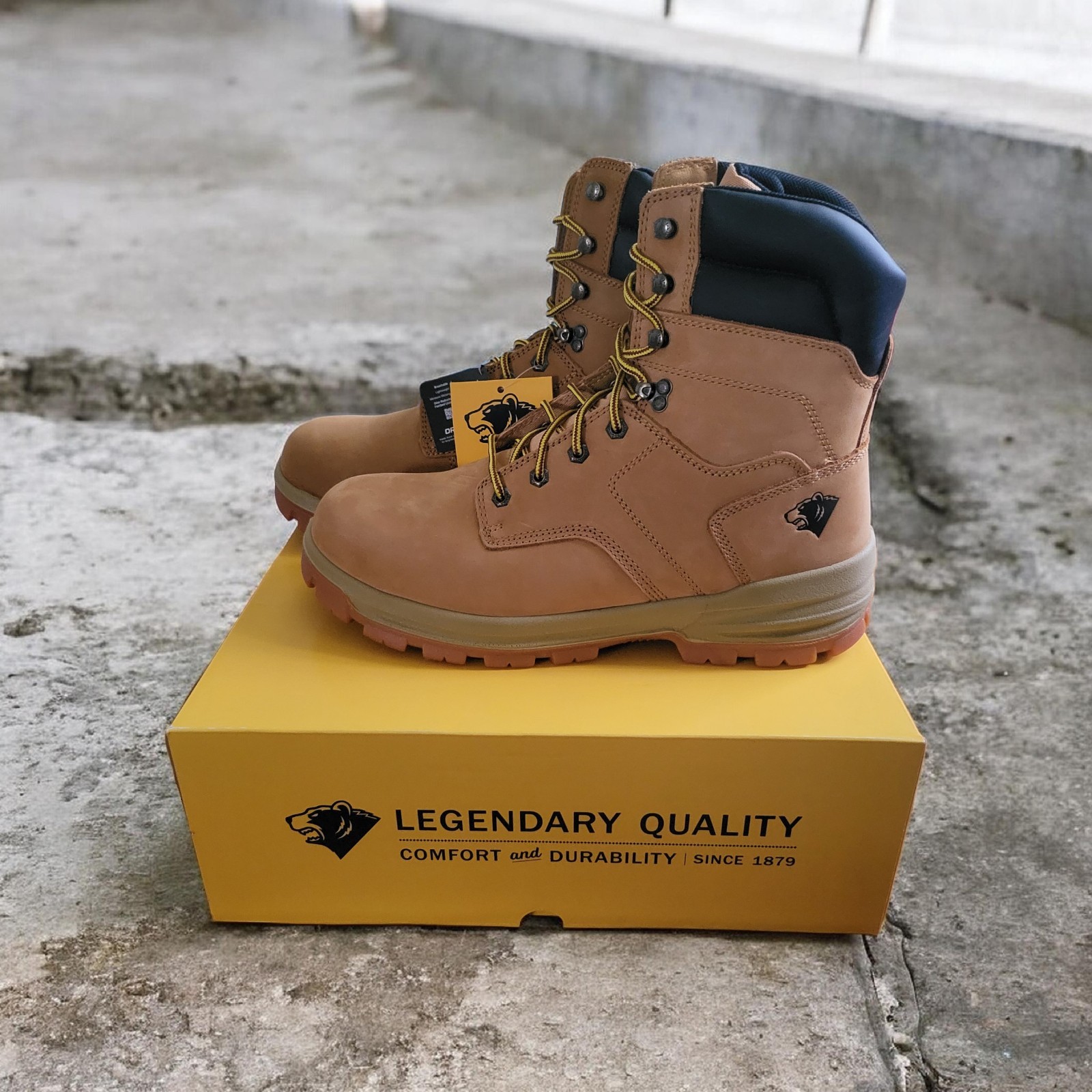 Herman Survivors Grizzly Steel Toe Work Boots Mens Wide Leather Safety NEW w/Box