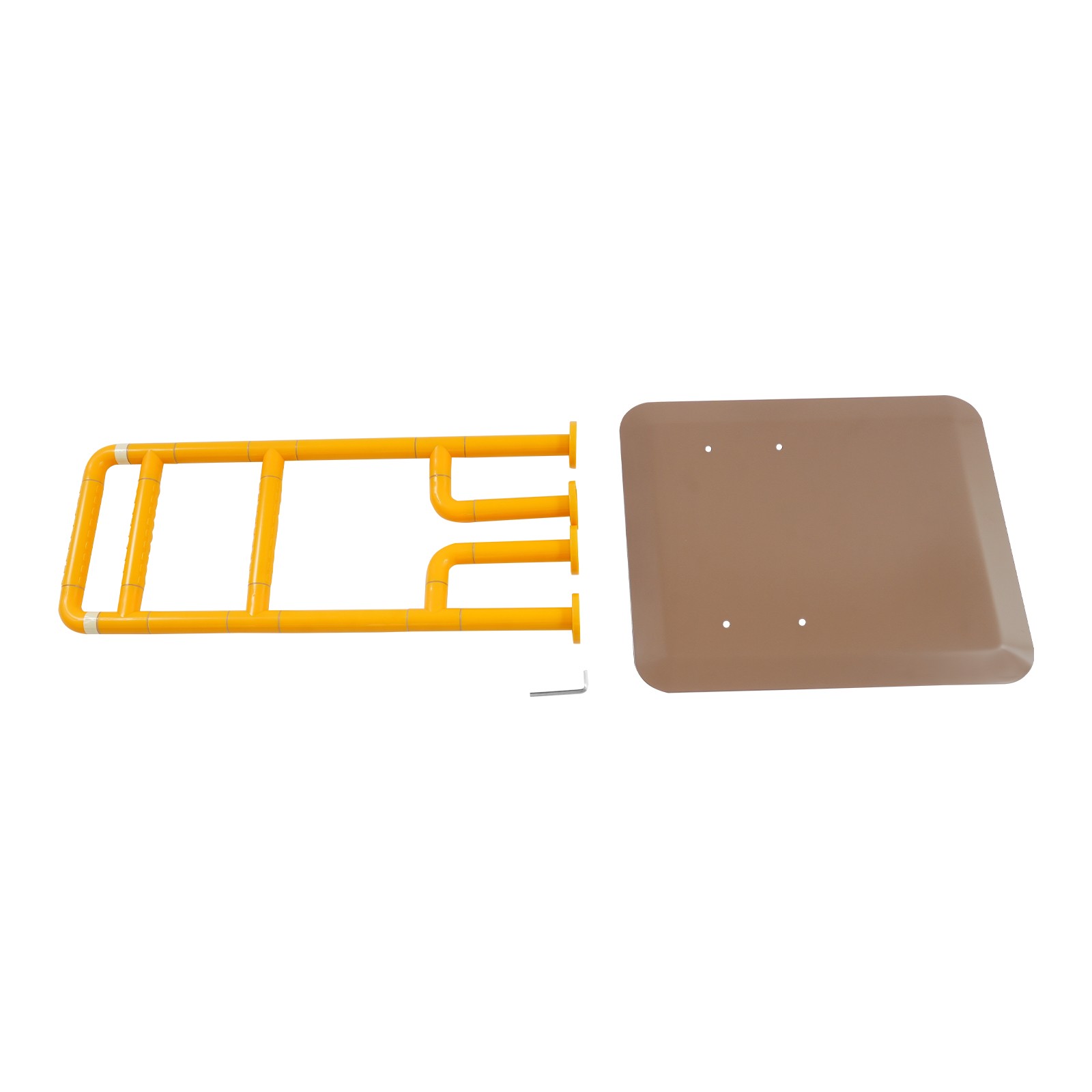 3-Level Stand Assist Handrail Floor Mount Yellow for Bed & Sofa