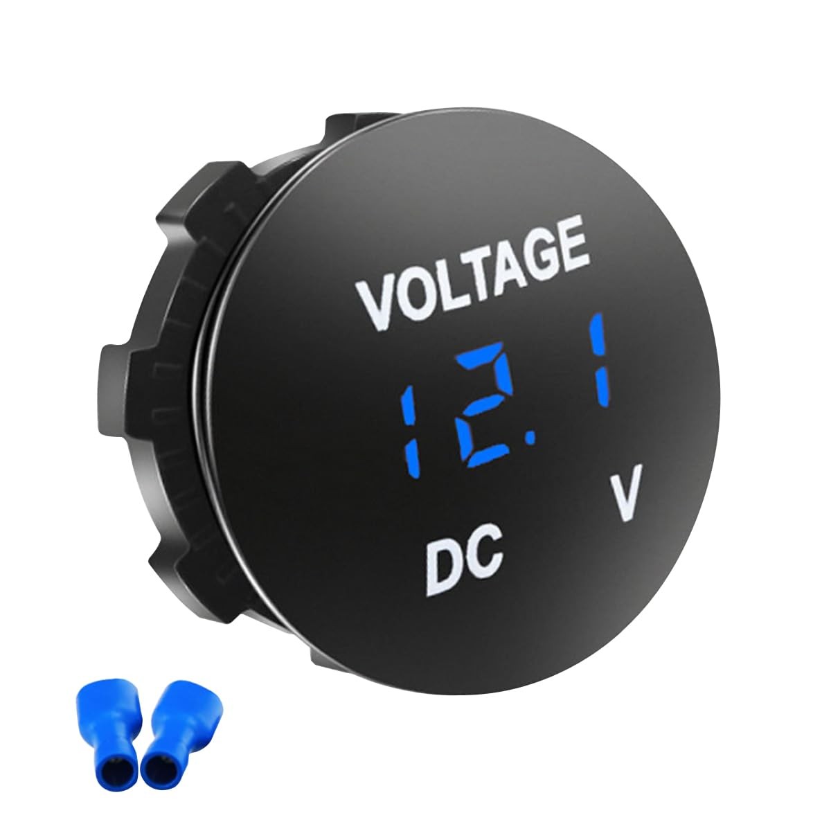 BDZMC Battery Voltage Meter, DC 12V 1.26 x 1.45 x inches, Blue