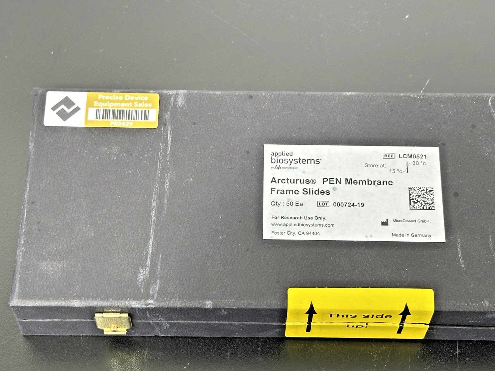 Applied Biosystems Arcturus PEN Membrane Frame Slides LCM0521 50 Slides