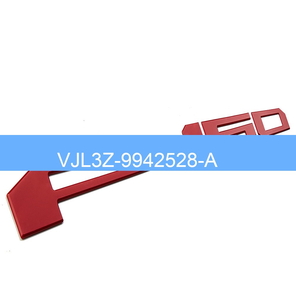 Matte Red For F150 2018-2020 3D Raised Tailgate Inserts Letters Emblem Badge