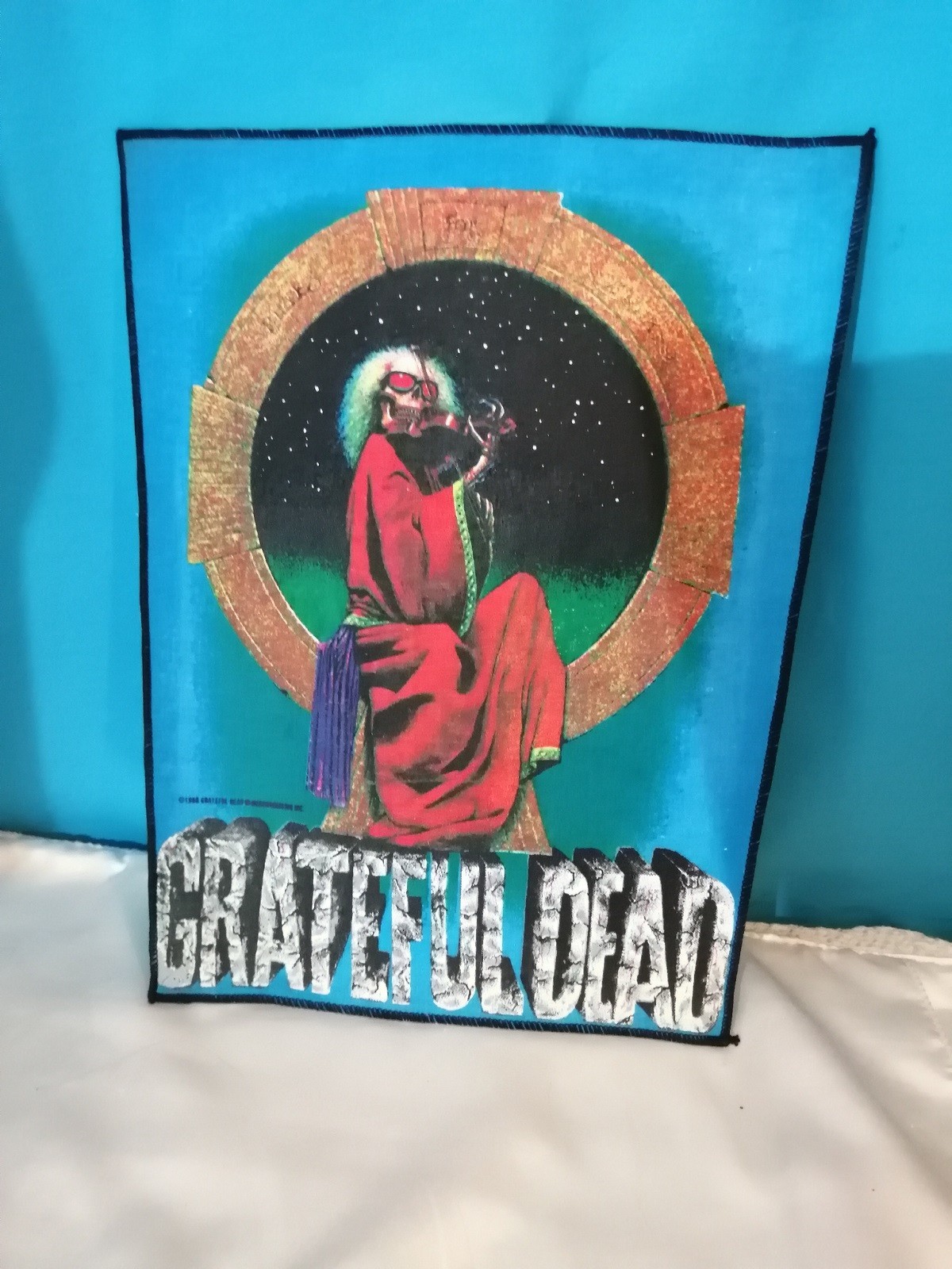 Original Vintage The Grateful Dead Large Back Patch : Blues For Allah : 1989