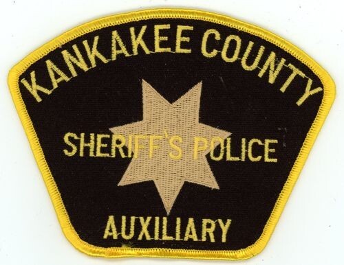 ILLINOIS IL KANKAKEE COUNTY SHERIFF POLICE AUXILIARY NICE SHOULDER PATCH