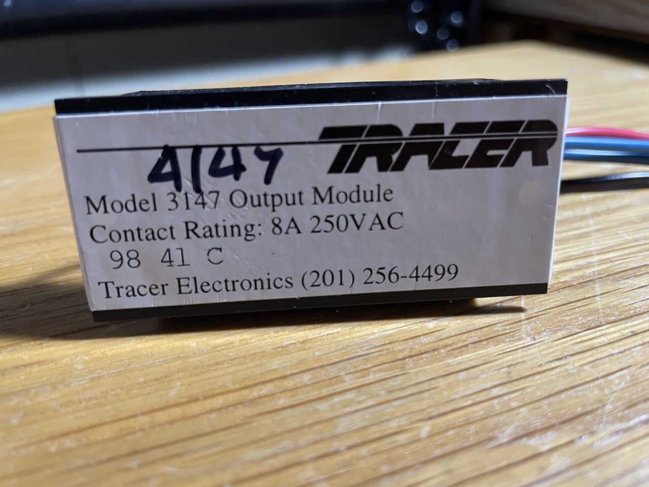 A lot of Four (4)TRACER Electronics, output Module Model 3147, output relay cont