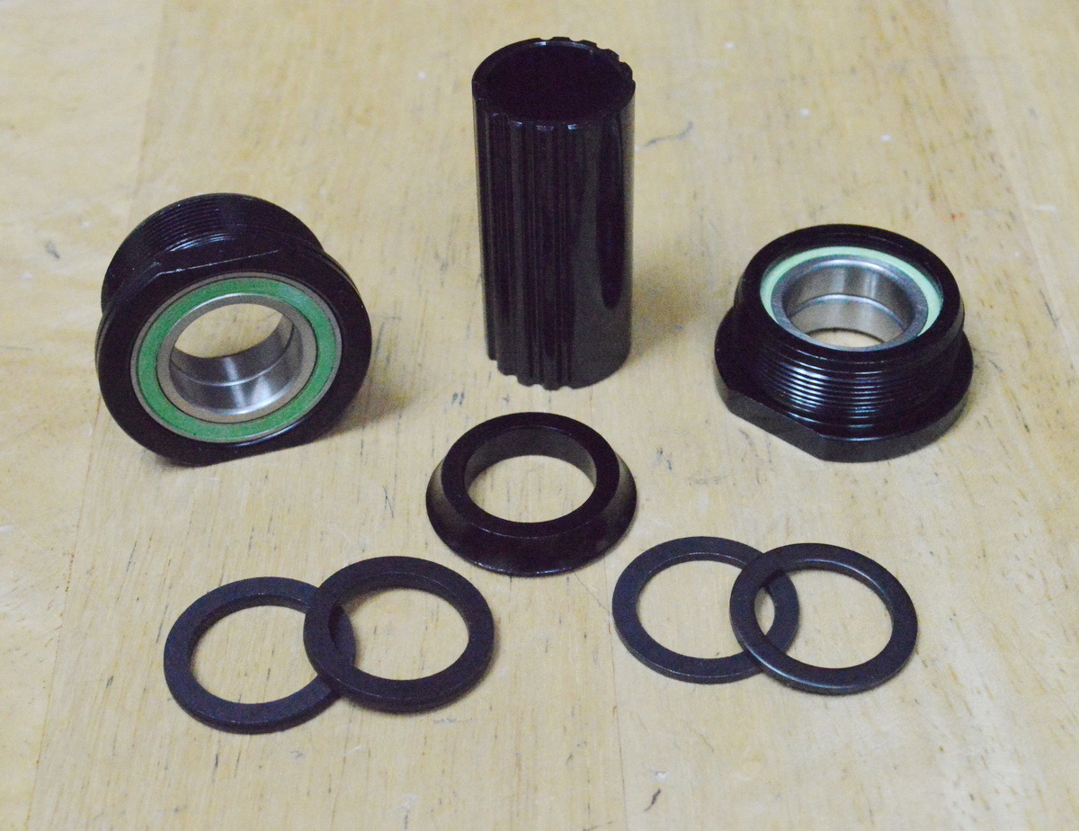 European Bottom Bracket 19mm  Sealed Bearings Black  Euro BB