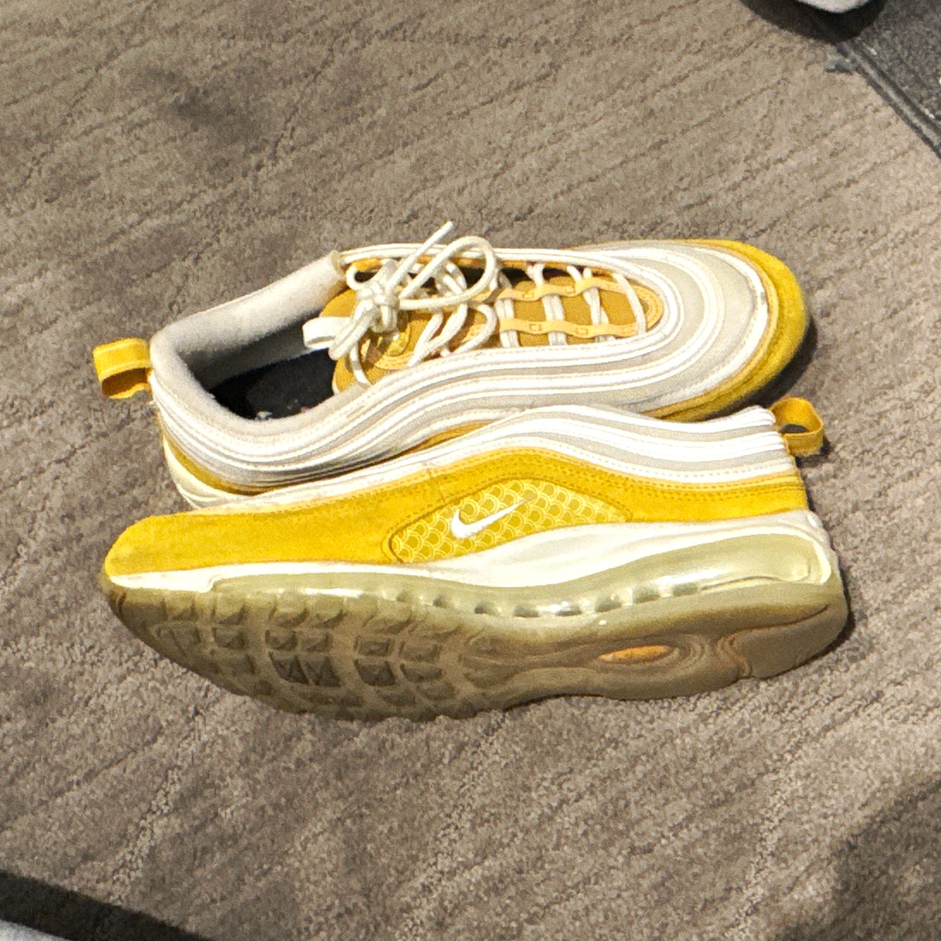 Nike Air Max 97 Premium Koi Summit White/Yellow Ochre Men's Sneakers DQ9011-100