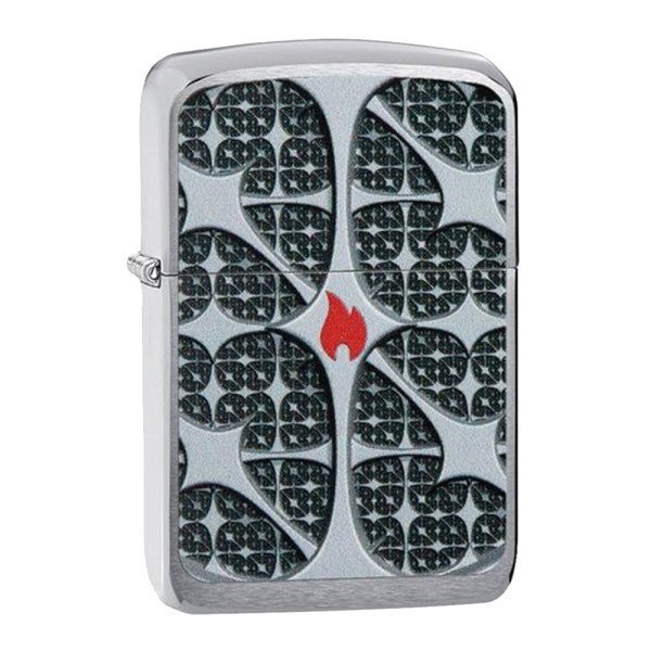 Zippo Lighter Silver Texture Design Lighter Gas Refillible New