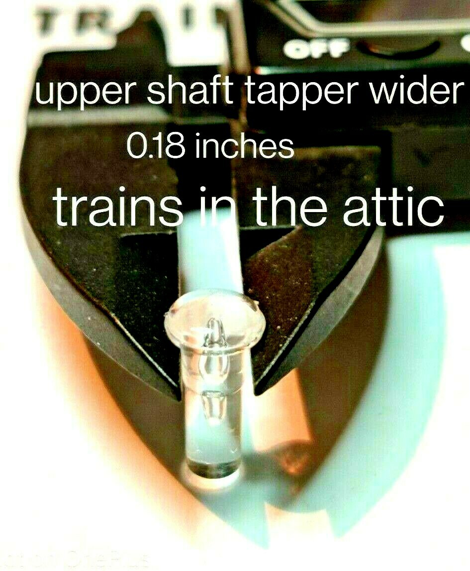 LIONEL HEADLIGHT LENS 2026 2037 646 2046 2056 OTHER STEAMER SHORT STEM#1666E-20