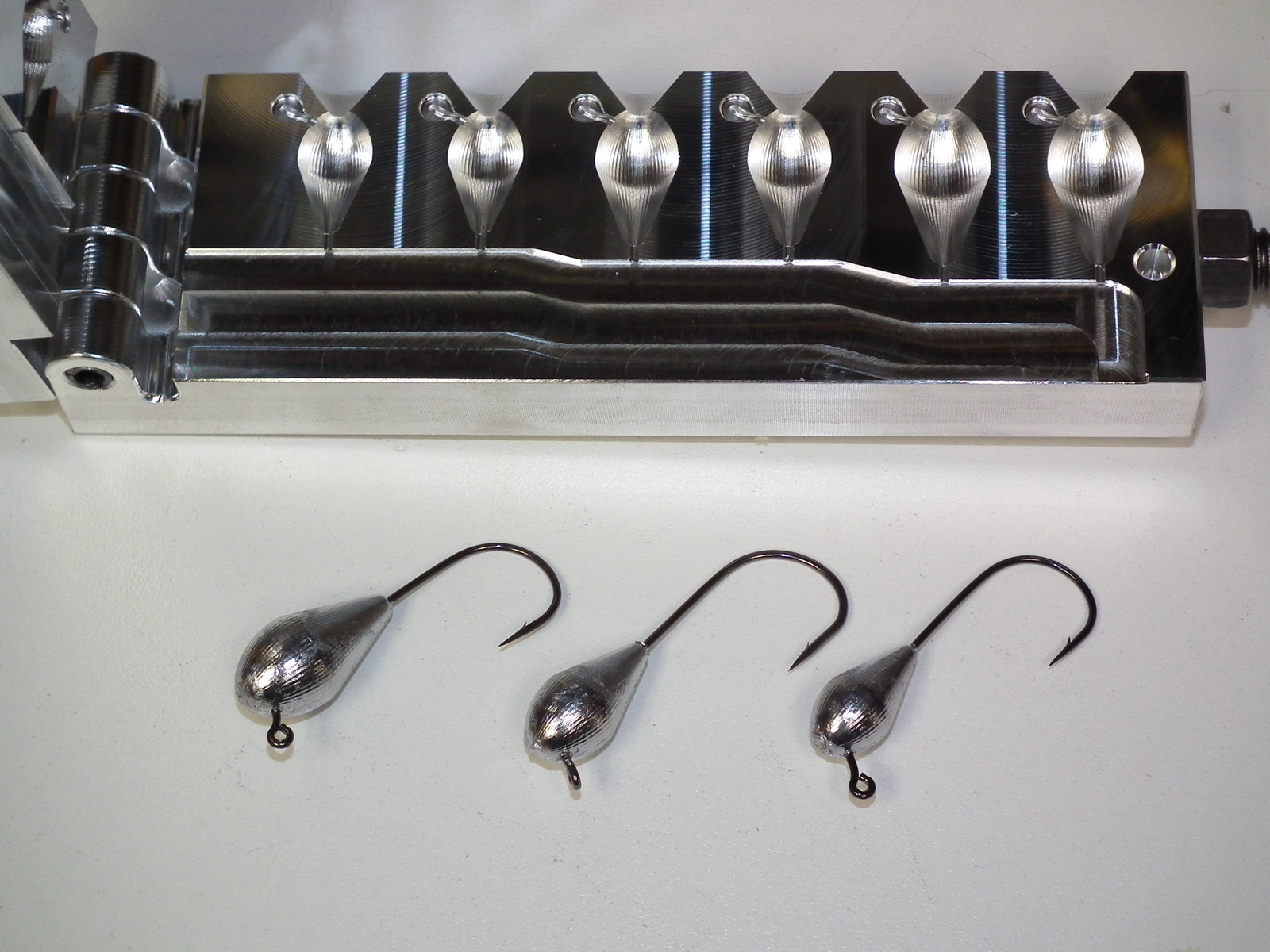 Freshwater Tube Weight -3 mold 3/8, 1/2, 3/4oz CNC Aluminum