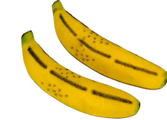 MULTIPLYING SPONGE BANANAS 2 Foam Magic Trick Clown Fruit Funny Stage Comedy Set