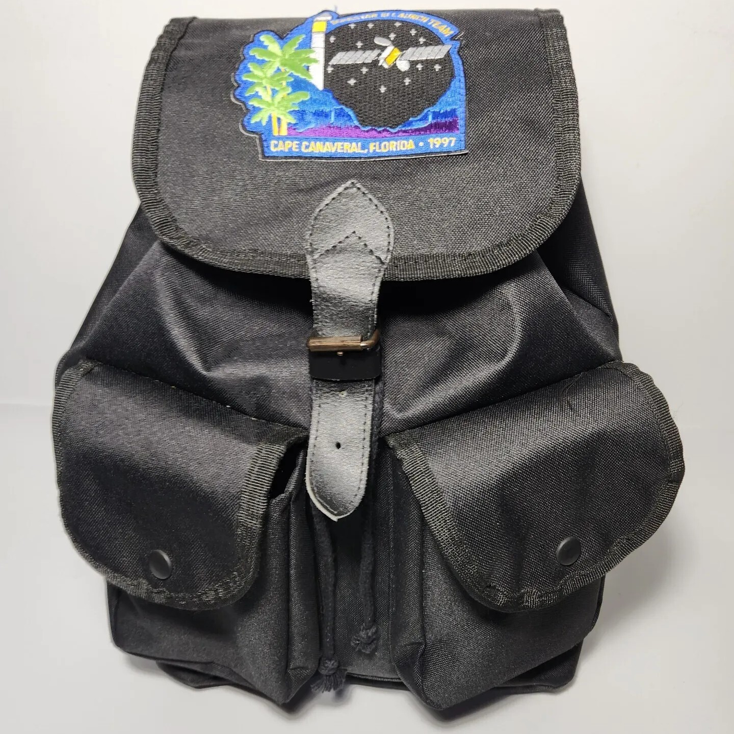 Echostar III Launch Team Canvas Pack Backpack 1997 Cape Canaveral NASA USA Made