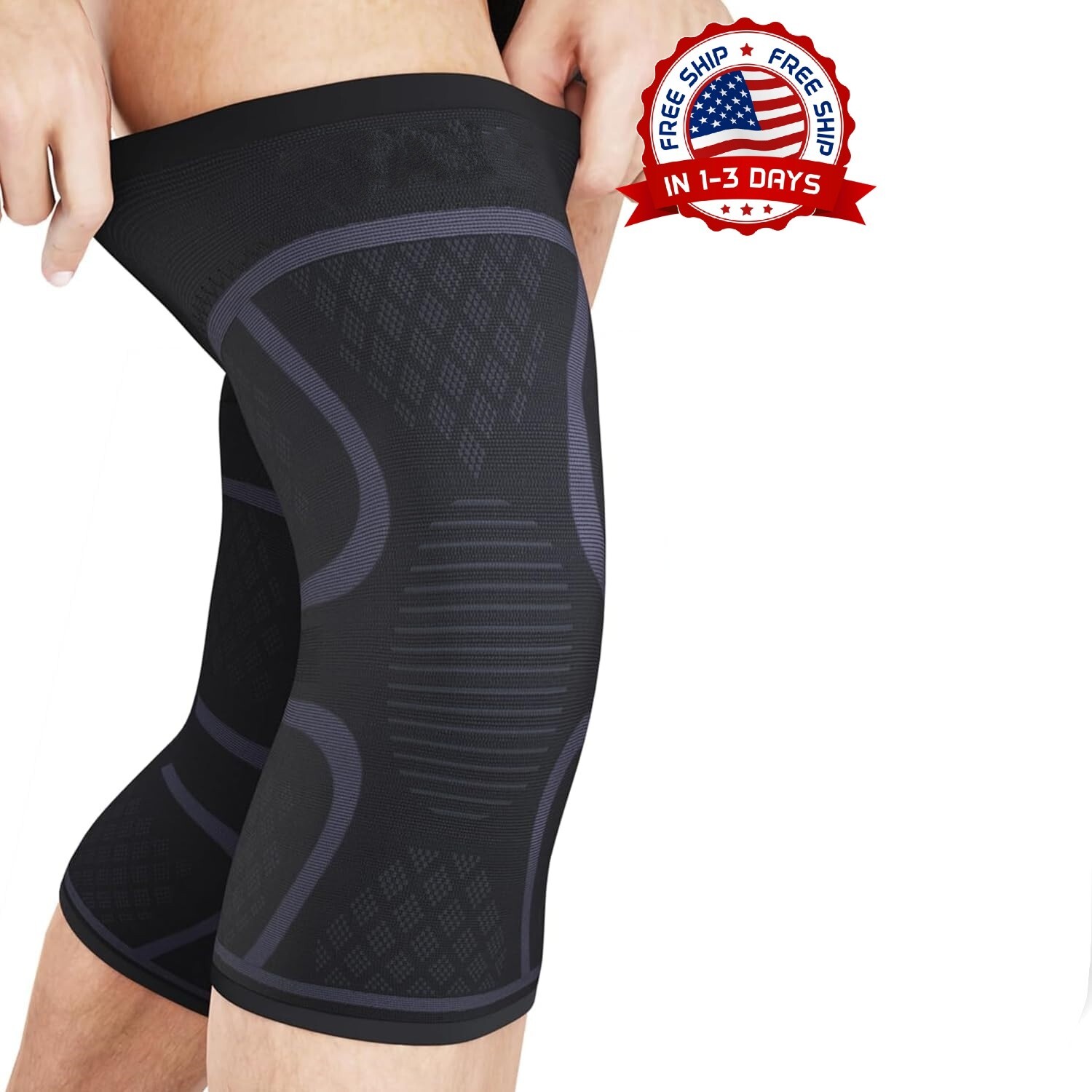 2 Pcs Rodillera De Compresión Para Hombres Y Mujeres, Para Correr Y Entrenar NEW
