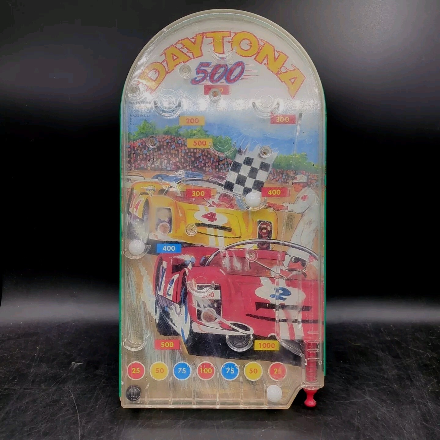 VINTAGE 1960'S WOLVERINE TOY CO. DAYTONA 500 PINBALL