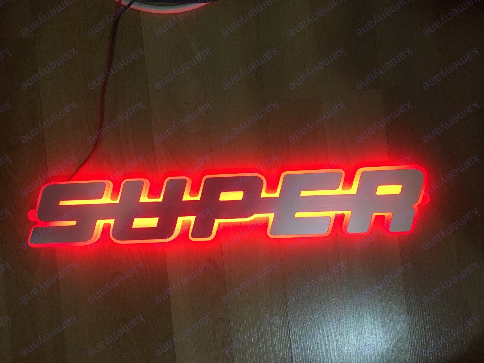 For SCANIA LED Emblem Text ( SUPER ) 24V / RED