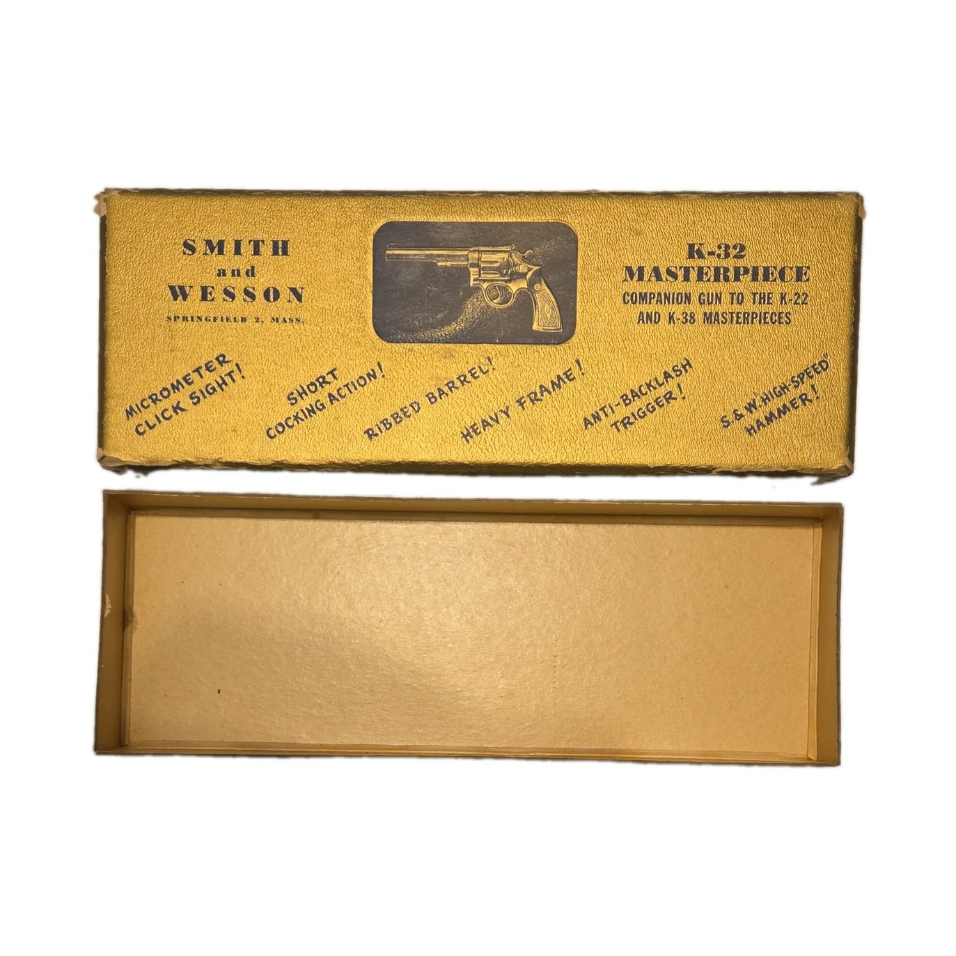 Smith & Wesson K-32 masterpiece original factory box