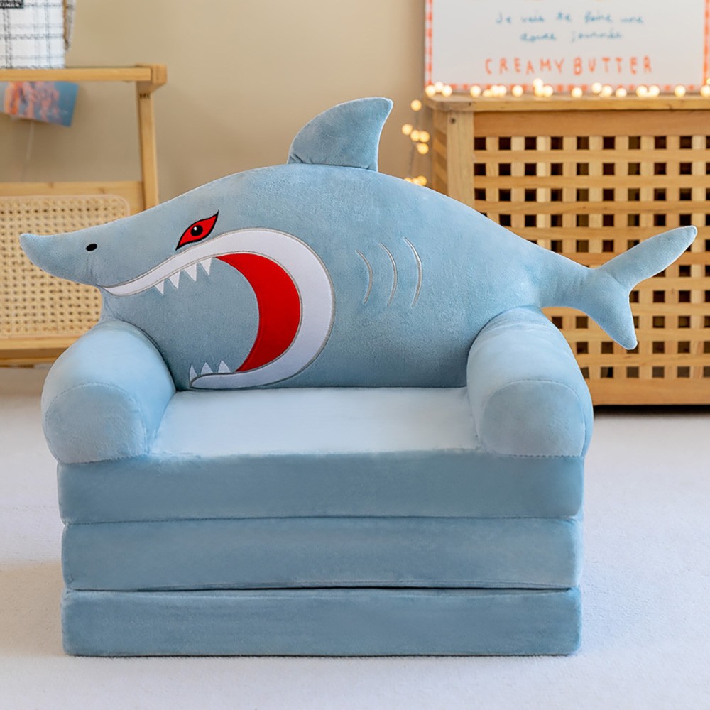 Comfy Toddler Chair Kids Furniture for Playroom Convertible Couch to Lounger