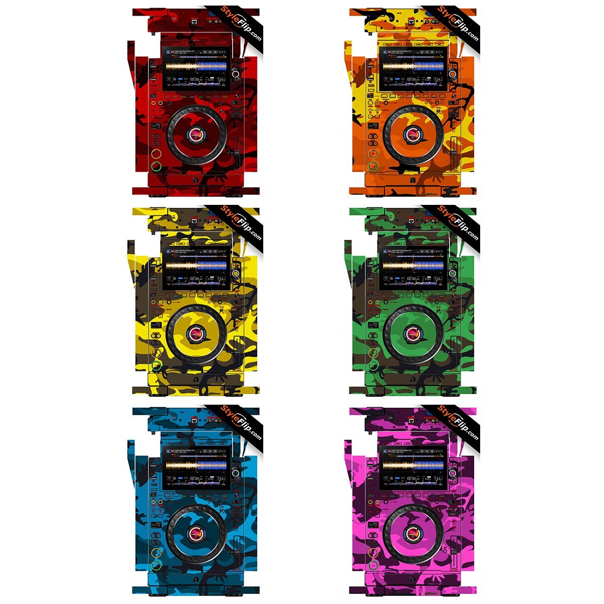 AlphaTheta CDJ 3000x Skin |  6 Camo Designs | Protective Decal | StyleFlip