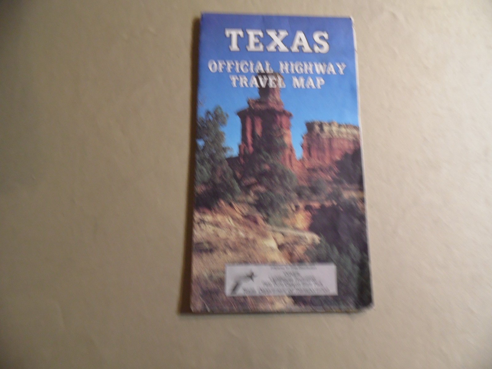 Texas Official Highway Travel Map / Circa 1993 / Free Domestic Shipping