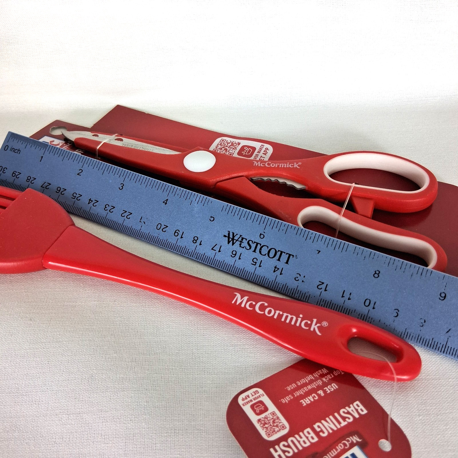 Mc Cormick Essentials 8-1/2" Kitchen Scissors Stainless Steel + Basting Brush