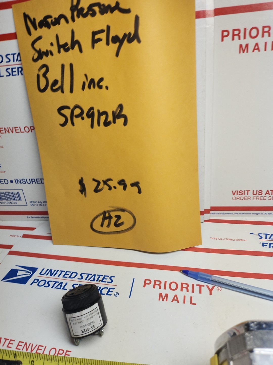 FLOYD BELL Pressure Switch SP-912R NEW , H2