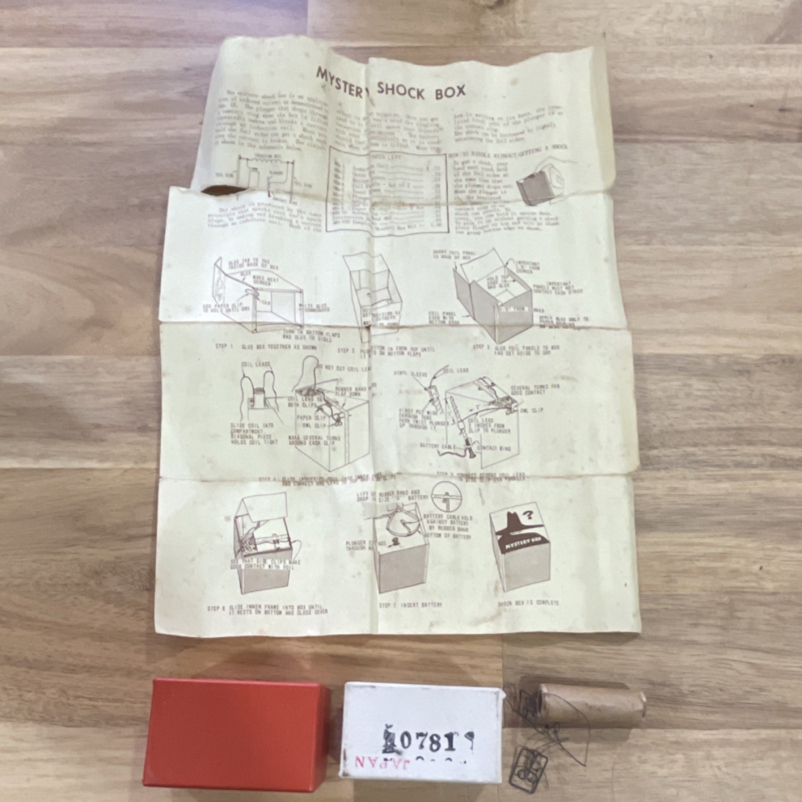Mystery Shock Box Magic Trick with Instructions and Components