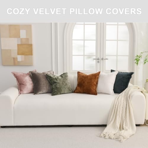 Greek Velvet Euro Sham Covers Set of 2 26x26 26" x 26" (Pack of 2) Gray Blue