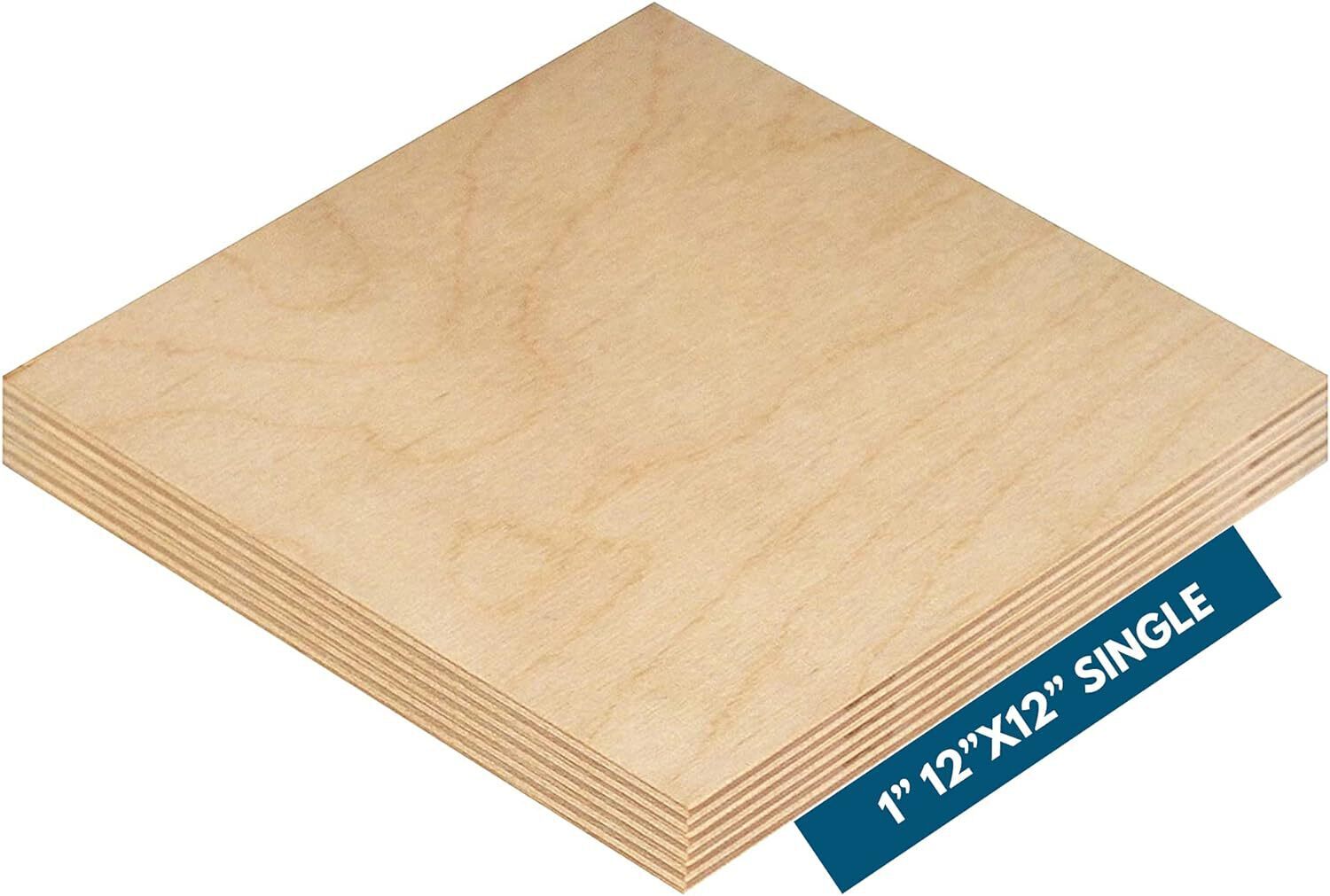 1" x 12" x 12" Baltic Birch Plywood – B/BB Grade (Single) Perfect for Arts and C