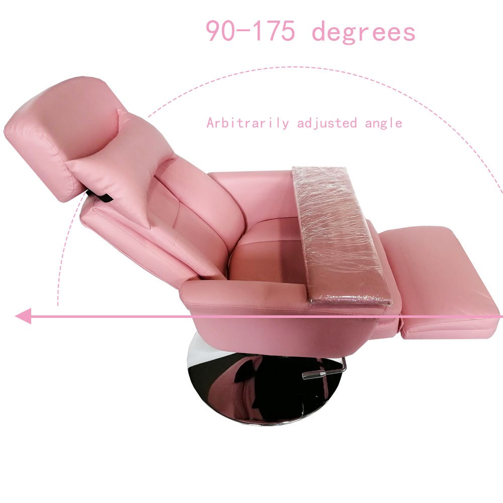 440lb Pink Beauty Bed/Chair Pneumatic Height Adjustment Facial Skincare SalonSpa