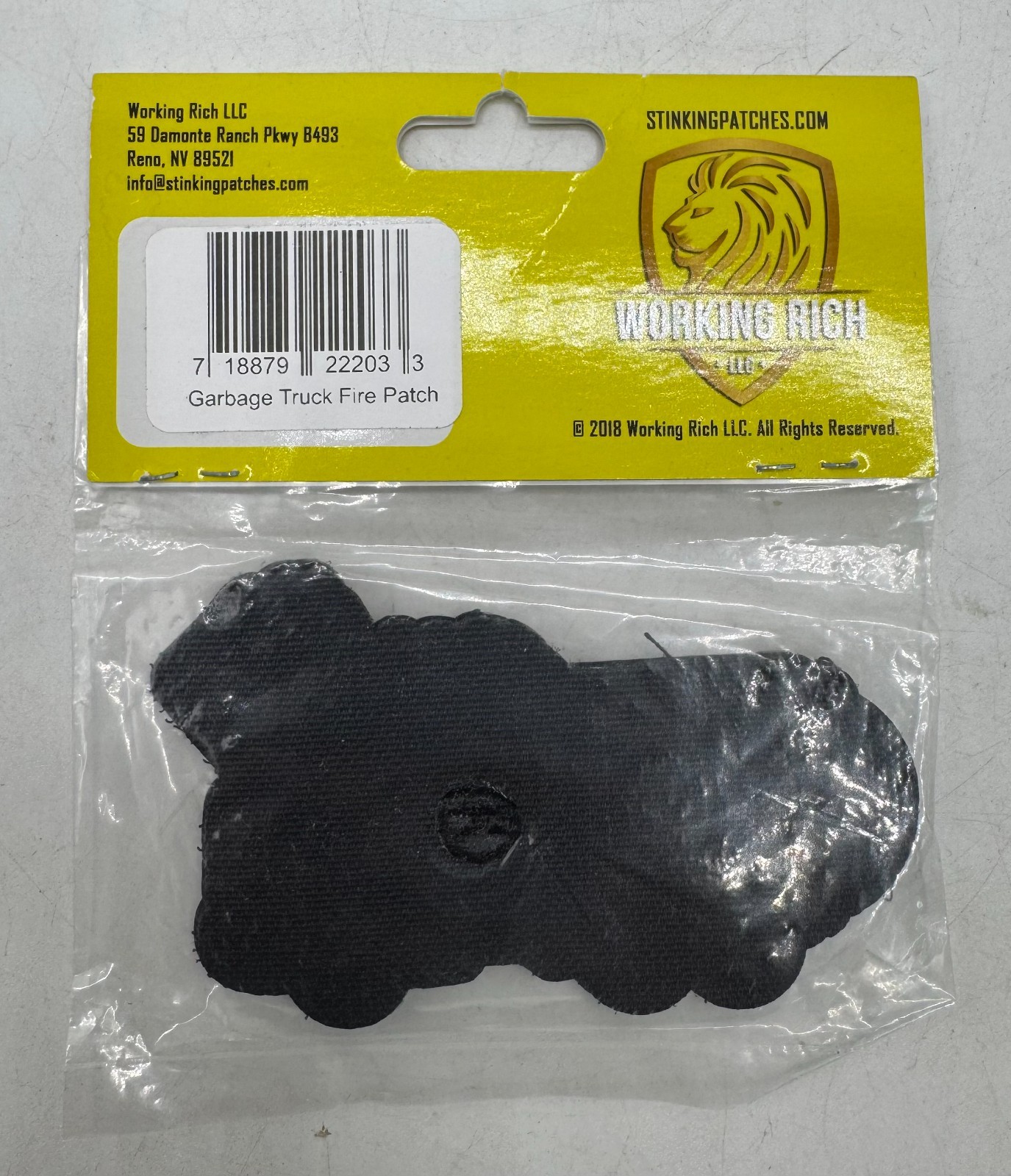 Garbage Truck Dumpster Fire PVC Patch Recycle PVC Rubber Funny Tactical Patch