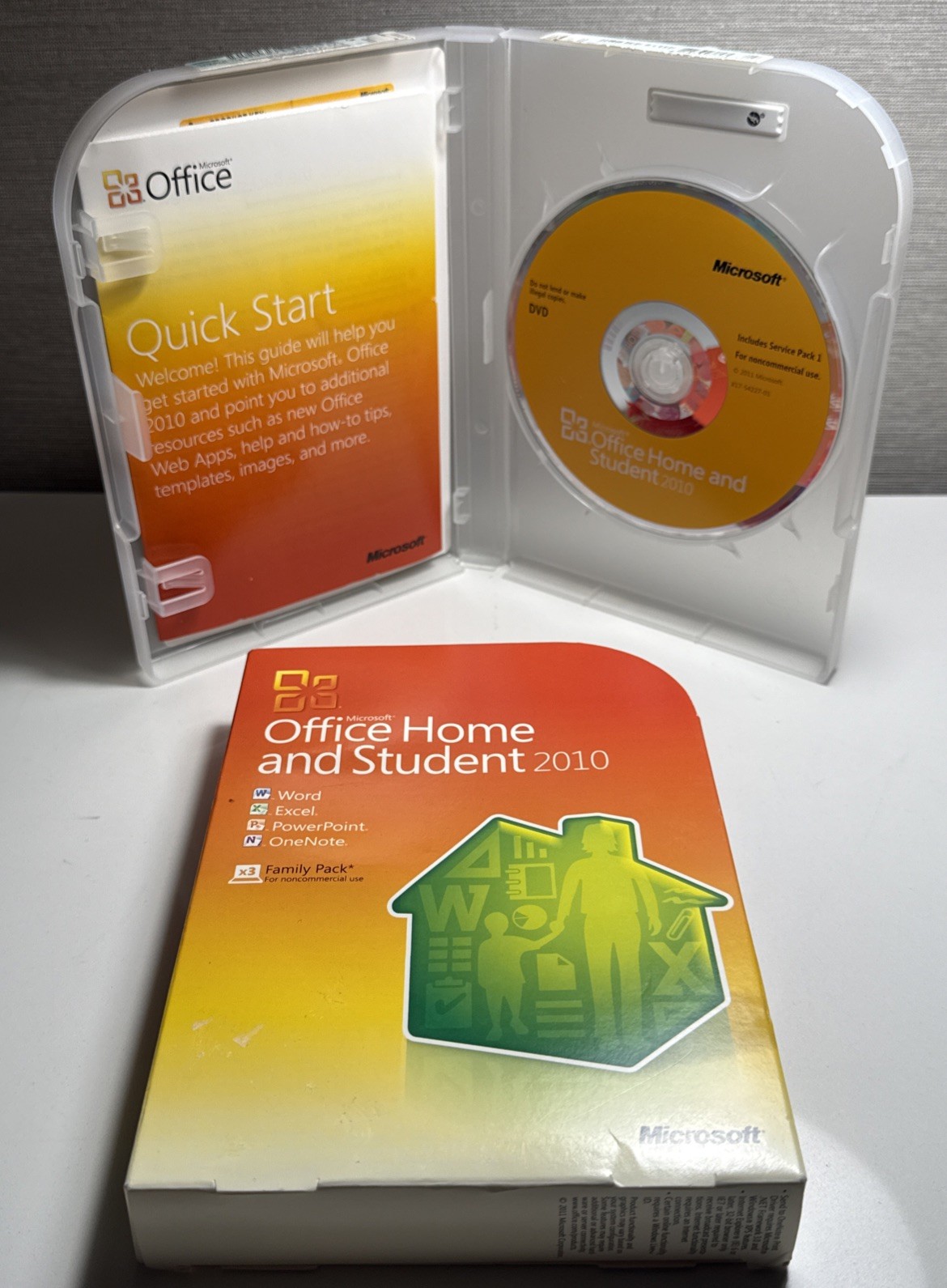 Microsoft Office Home & Student 2010 -Windows (3 Devices) - DVD With Product Key