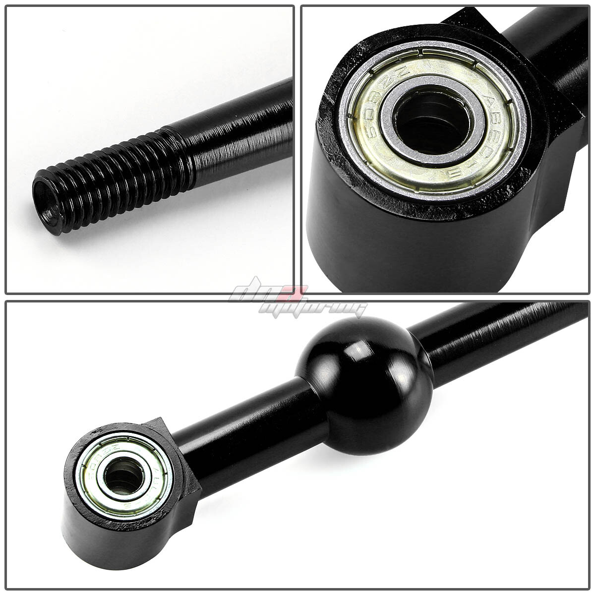 FOR 88-00 CIVIC/INTEGRA MT/MANUAL BLACK DOUBLE BEND SHORT THROW SHIFTER+BUSHING