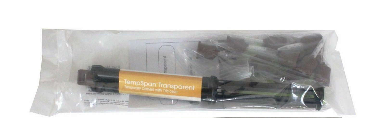 Dental TempSpan Transparent Cement TempBond Clear Crown & Bridge 6 grams