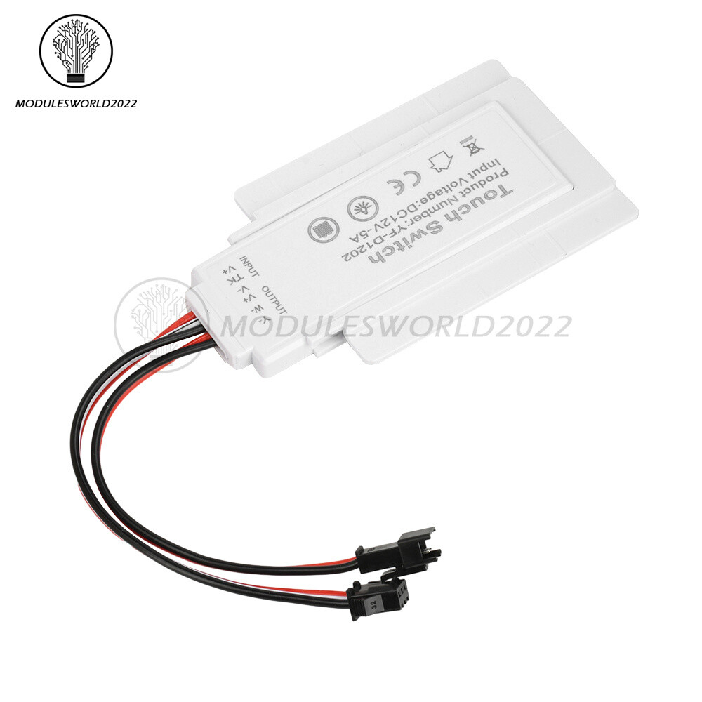 DC12V 5A 60W Dual Key Touch Switch LED Driver Infinitely Dimming Defogging Smart