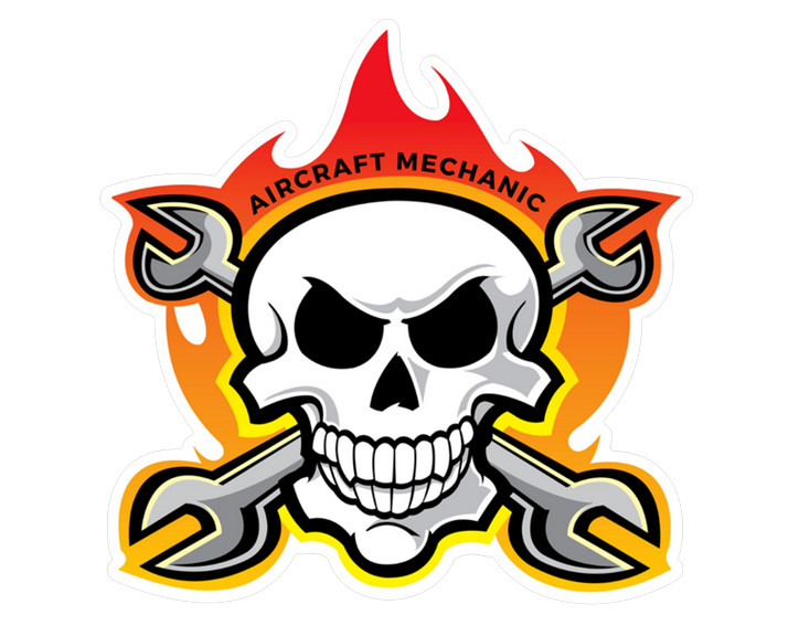 Caution: Aircraft Maintenance in Progress - Sticker