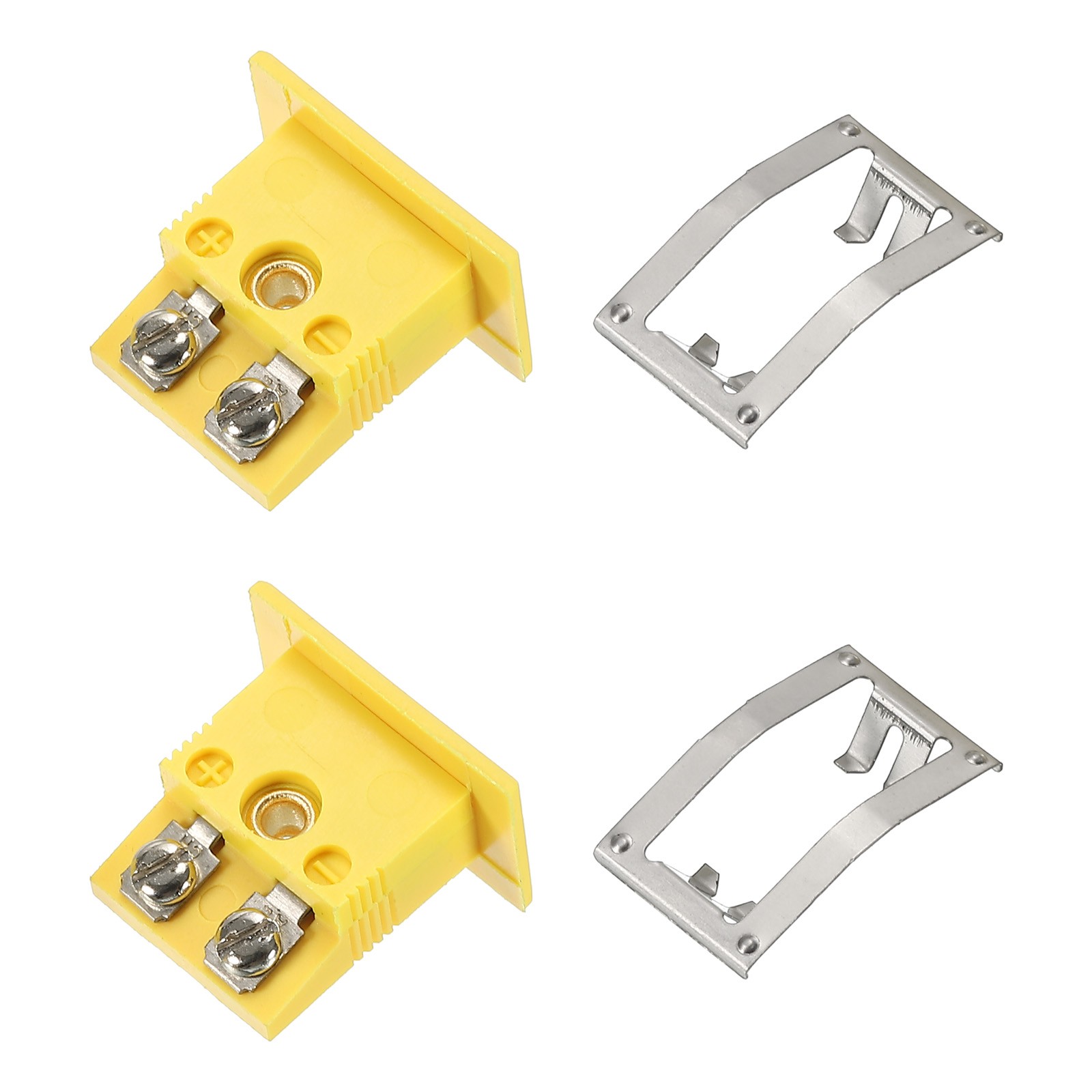 2pcs Mini K Type Panel Mount Thermocouple Female Mini Socket 220°C 428°F