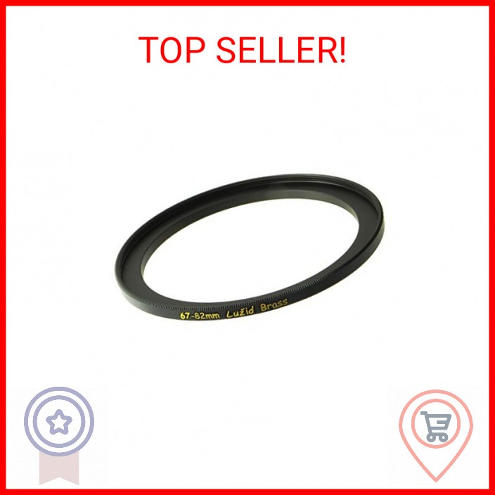LUŽID X2 Brass 67mm to 82mm Step Up Filter Ring Adapter 67 82 Luzid