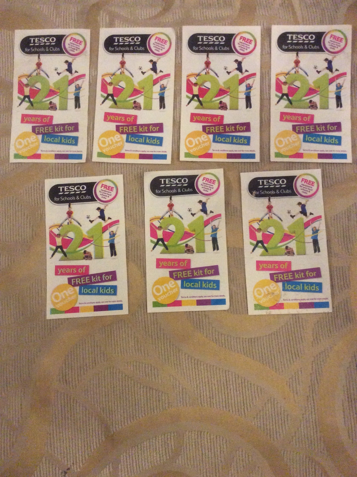 Tesco 2012 Schools And clubs Vouchers - Collectors, Props, Etc