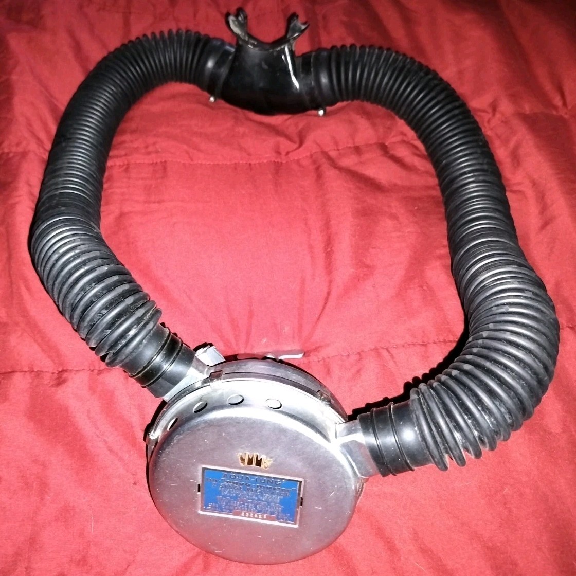 Very Rare Original Aqualung DA Double Hose Regulator Restored Beatiful