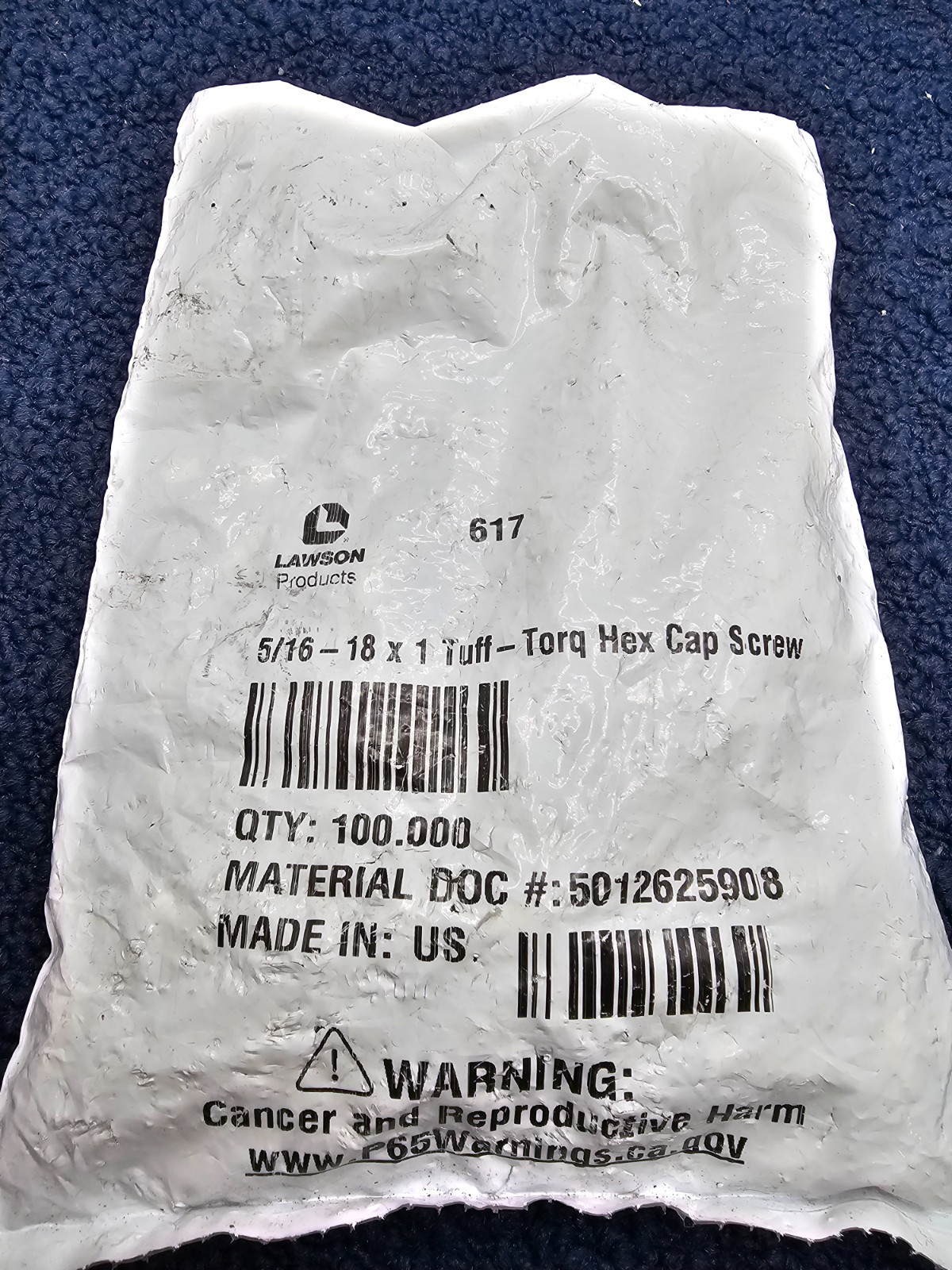 (QTY 25) KIT-MCMASTER-51: Finished Hex Nuts 3/4"-10 Grade 5 Zinc Plated Steel