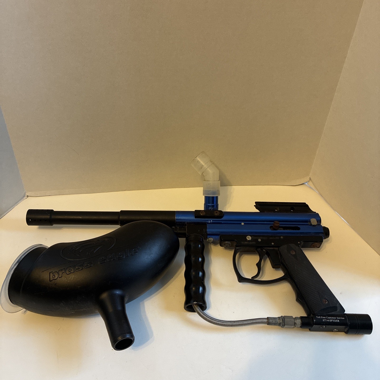 Spyder Sonix Pro Paintball Gun Marker Blue  Untested For Parts
