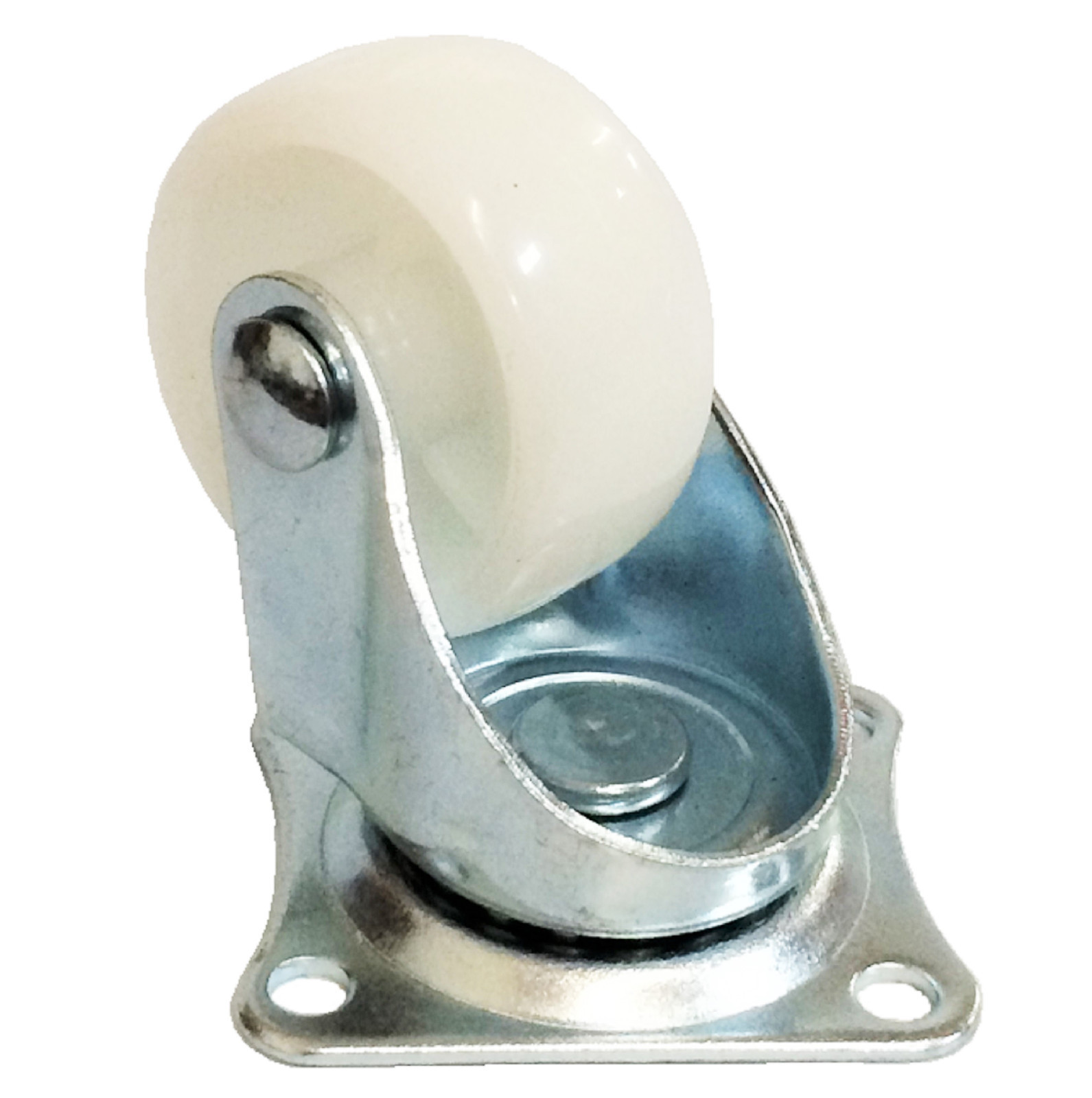 8pc Heavy Duty Swivel Caster Wheels 1.5" Plastic Wheel w/ Top Plate & Bearing