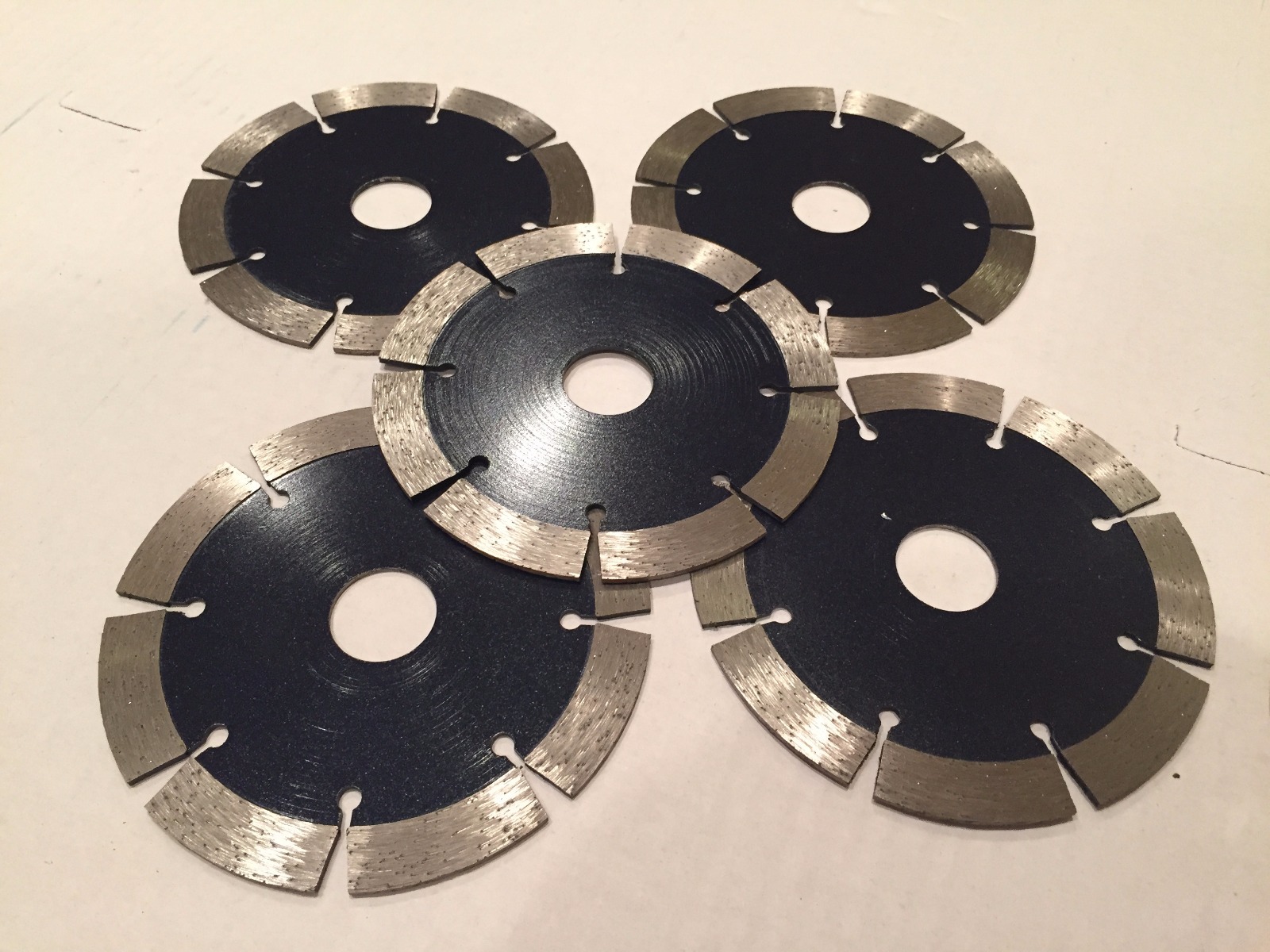 5-pack! 7Inch Multi-Purpose Wet/Dry Segmented Diamond Blade with 5/8”-7/8” Arbor